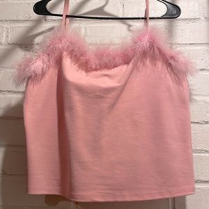 Fuzzy clueless blouse